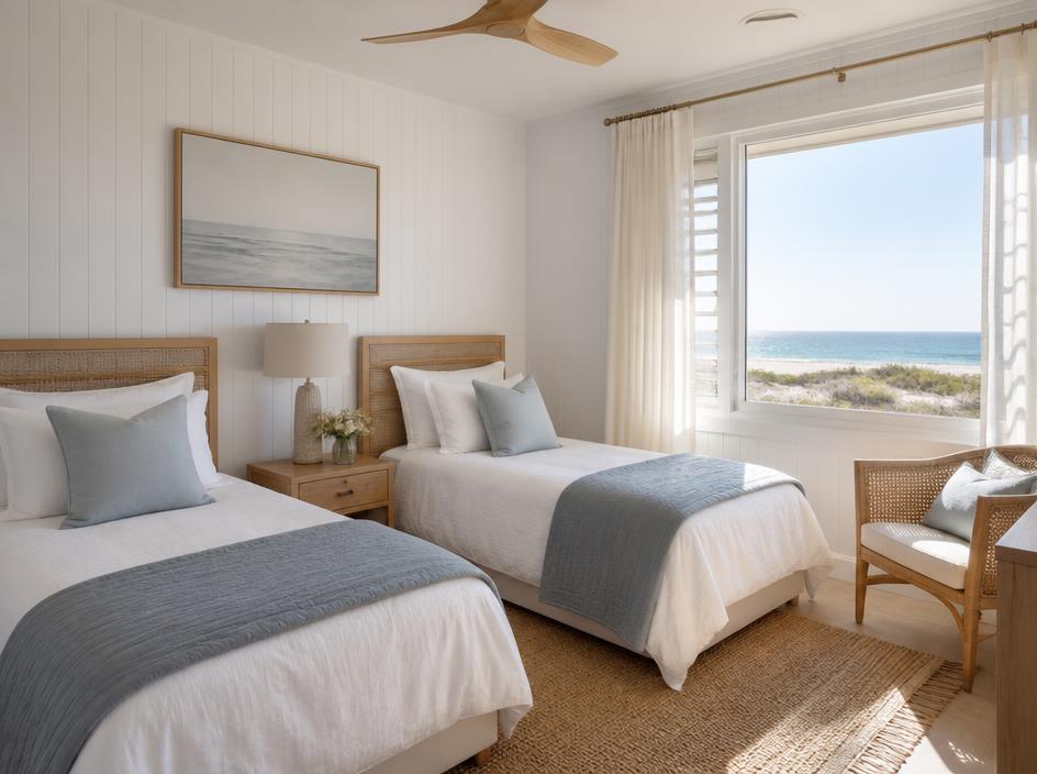 Bunk and single beds at Bonbeach Oasis